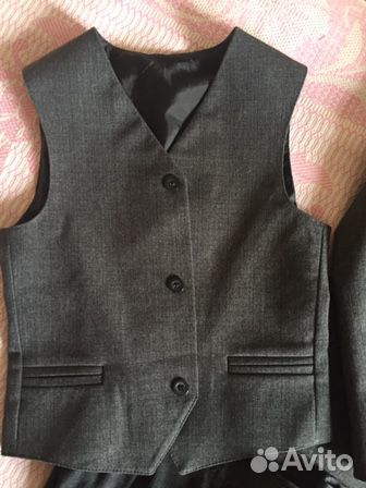 Костюм школьный тройка двое брюк