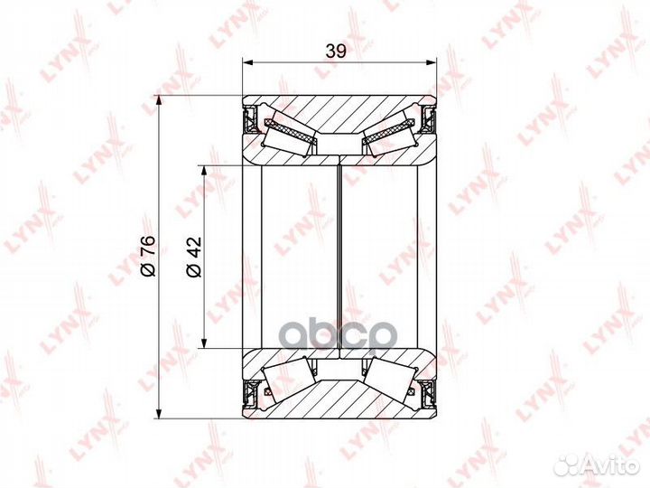 WB-1340 к-кт подшипника ступицы задней Hyndai