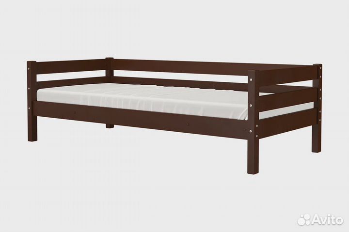 Кровать с тремя спинками из дерева Глория орех