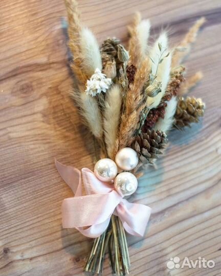 Новогодний букет к подарку