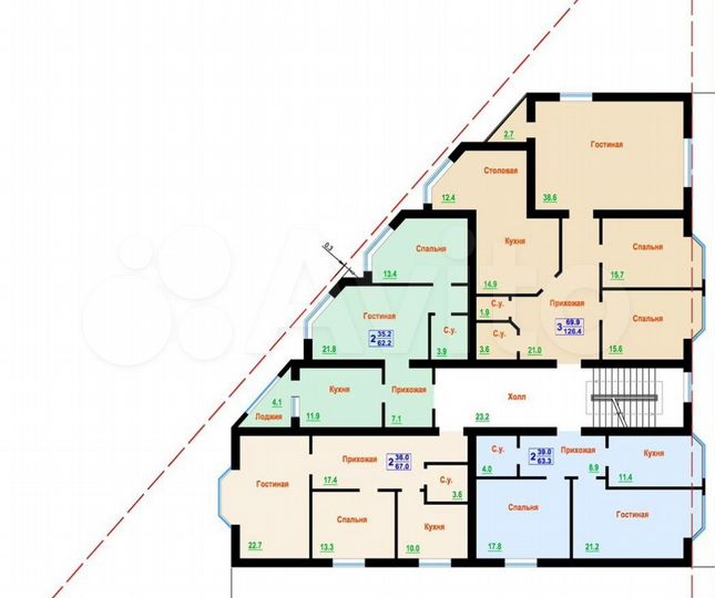 4-к. квартира, 120 м², 4/4 эт.