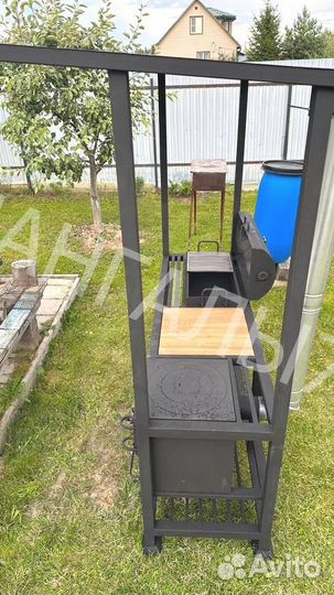 Кованные мангалы с крышей