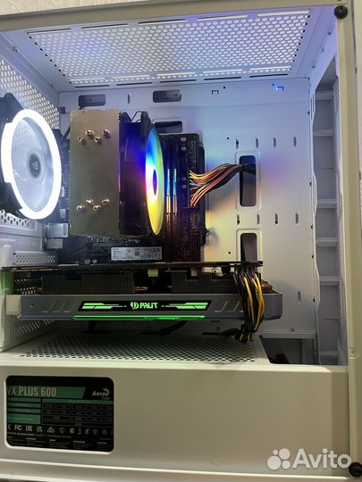 Игровой пк с монитором 100гц ryzen 5 2600/GTX 1070