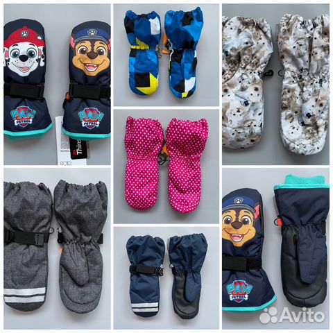 Новые зимние краги варежки перчатки H&M оригинал