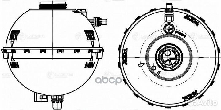 Бачок расширит. охл. жидкости для а/м BMW 5 (F1