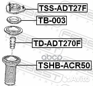 Опора амортизатора переднего TSS-ADT27F Febest