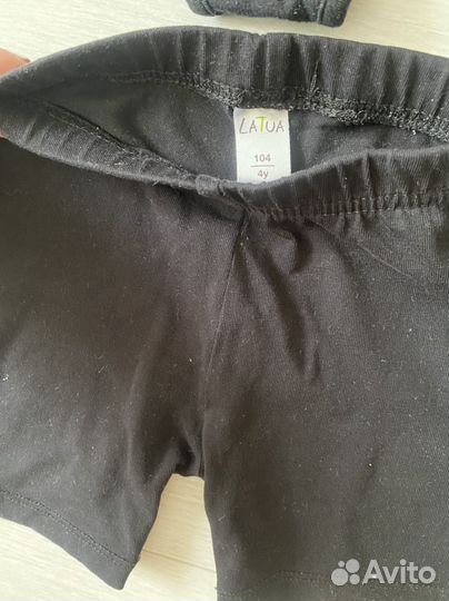 Купальник гимнастический и шорты 110/104