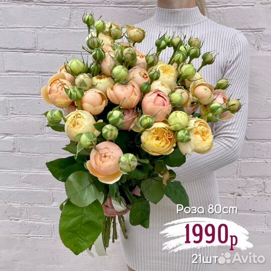 Пионовидная кустовая роза с доставкой по Саратову