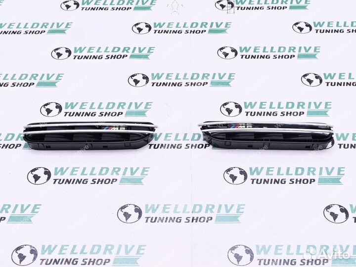 Жабры на крылья BMW M5 E60 E61 черные