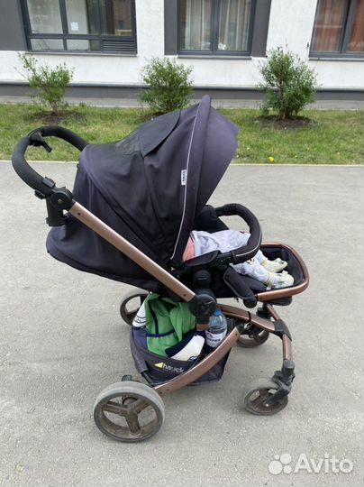Коляска 2в1 с автолюлькой и базой hauck