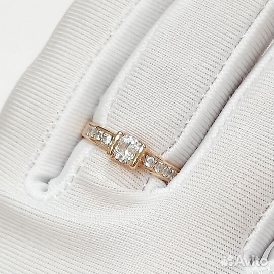 Золотое кольцо 585 пробы 17 размера