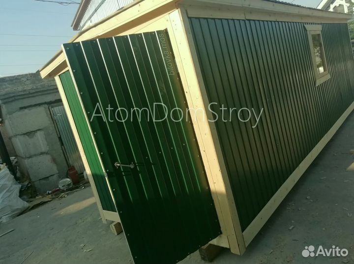 Бытовка деревянная утепленная с электрикой