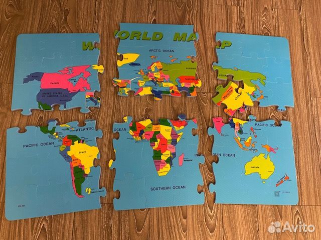 Мягкий Коврик-Пазл новый год