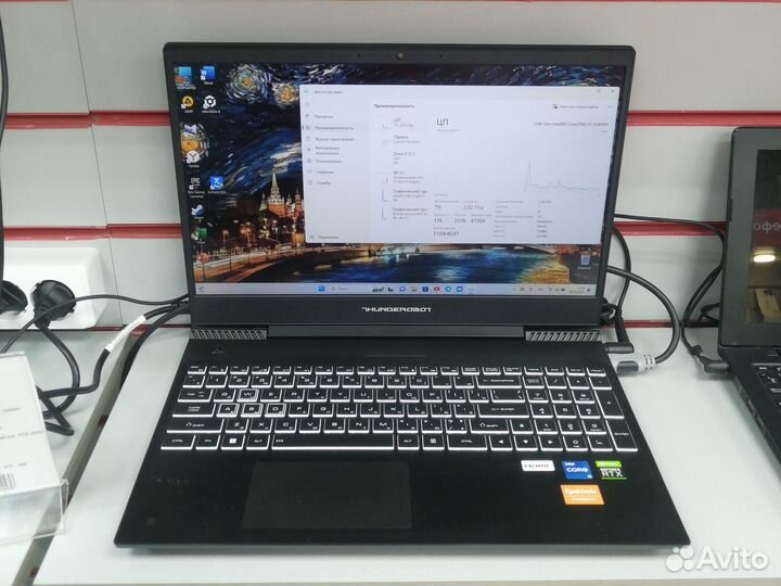 Ноутбук thunderobot i5-12450h rtx 3050