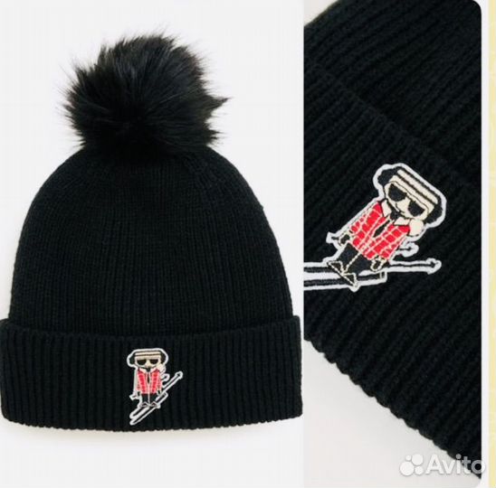 Шапка с логотипом karl lagerfeld paris