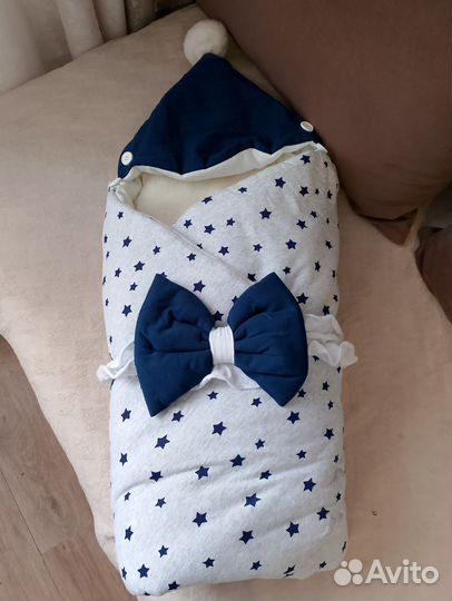 Набор одеяло конверт на выписку