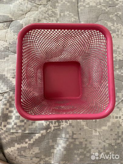 Стакан для ручек/карандашница Икея розовый