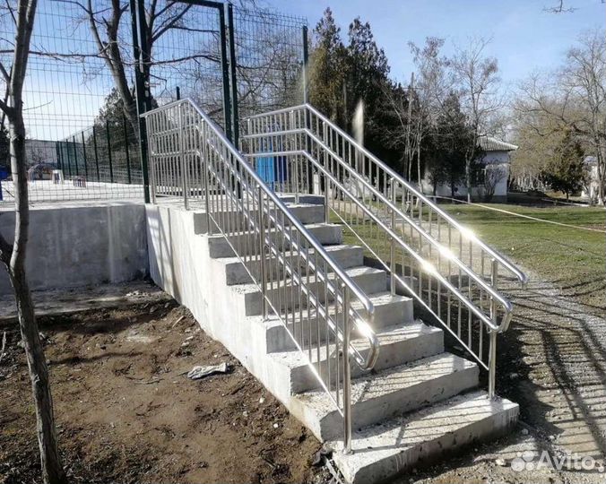 Перила ограждения поручни из нержавеющей стали