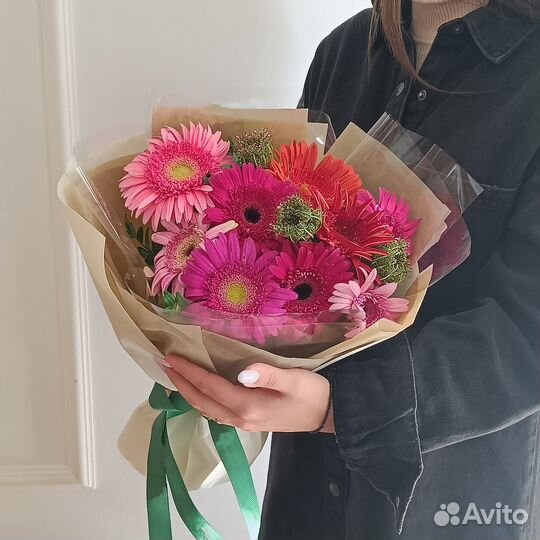 Цветы Герберы Букет гербер