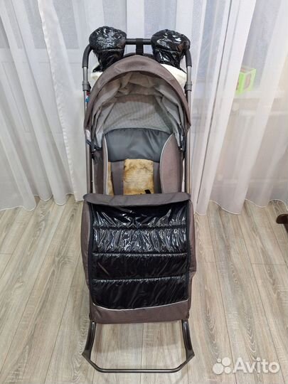 Детские санки коляска