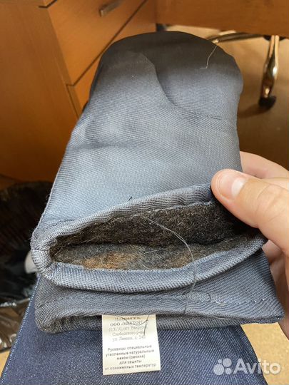 Рукавицы натуральный мех новые