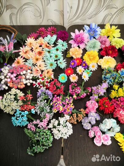 Искусственные цветы для рукоделия