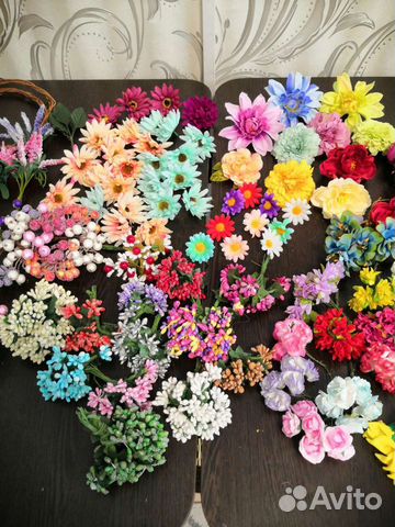 Искусственные цветы для рукоделия