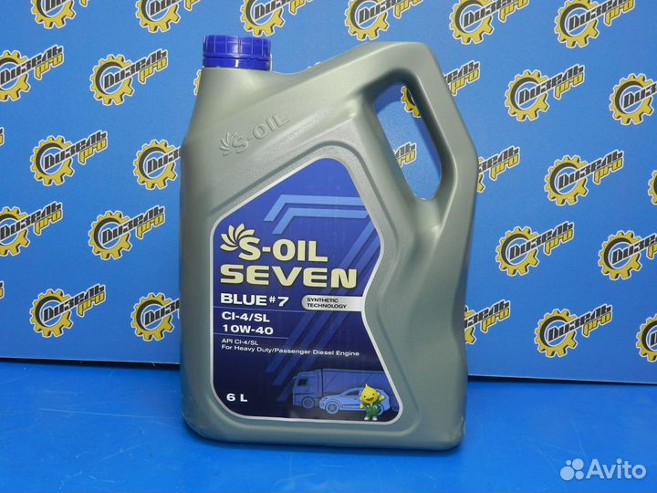 Моторное масло 10W-40 S-Oil Seven