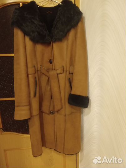 Дубленка натуральная женская 52 54 бу