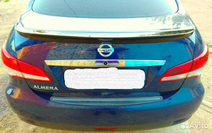 Спойлер Nissan Almera G15 (2012-19) чёрный