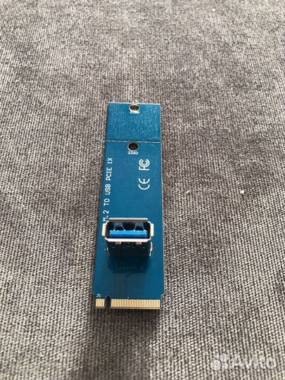 Переходник (райзер) pci-e m2 usb 3.0