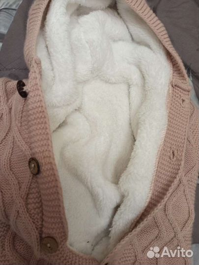 Комбинезон детский вязанный утепленный