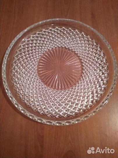 Блюдо хрусталь