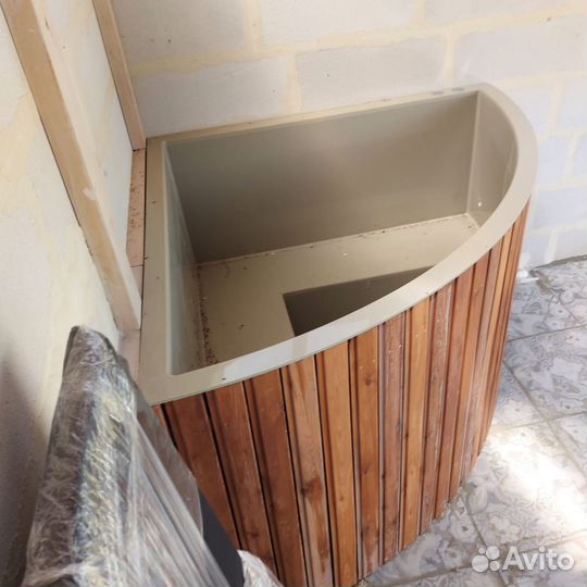 Купель от производителя угловая