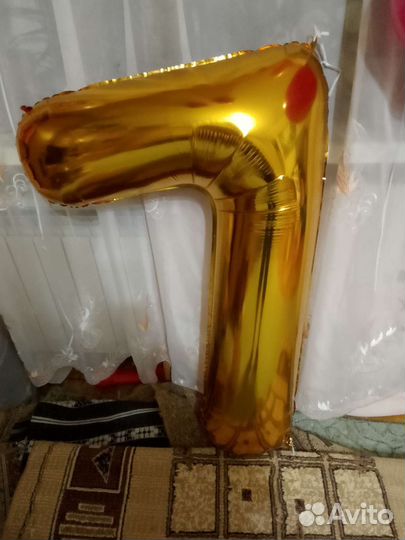 Шарик фольга цифра 7