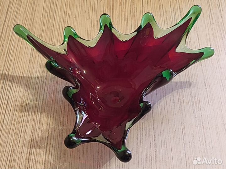 Ваза. Конфетница. Чехословакия. Большая. Длина - 3