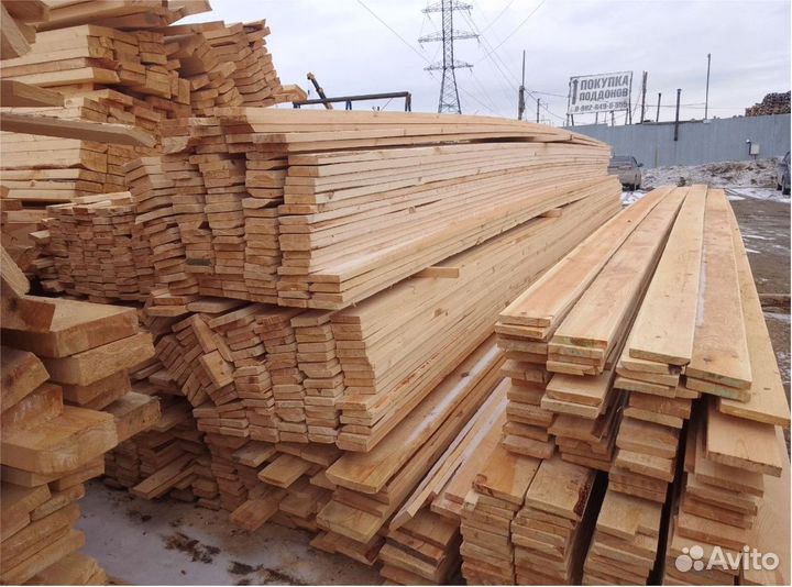 Доска обрезная 40 150 3000