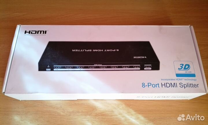 Hdmi-сплиттер (разветвитель) на 8 портов