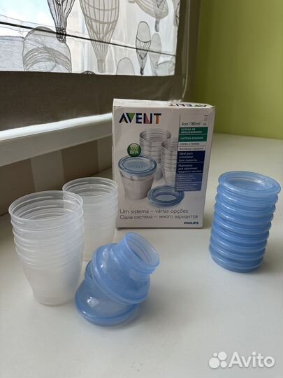 Молокоотсос philips avent + система хранения