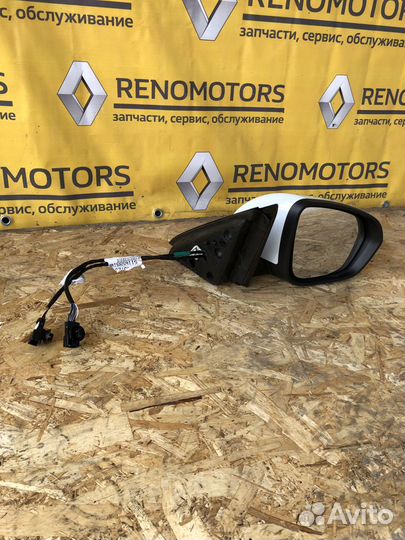 Зеркало правое с камерой Рено Аркана с накладкой