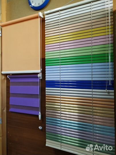 Рулонные шторы (рулонные жалюзи) и горизонтальные