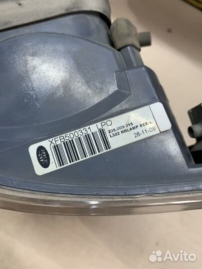 Фонарь левый range rover vogue