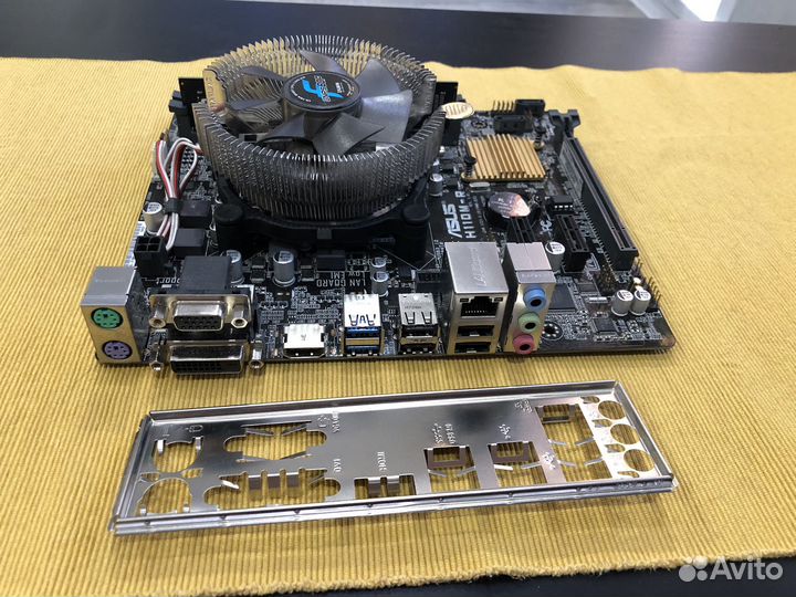 Материнская плата с процессором и озу