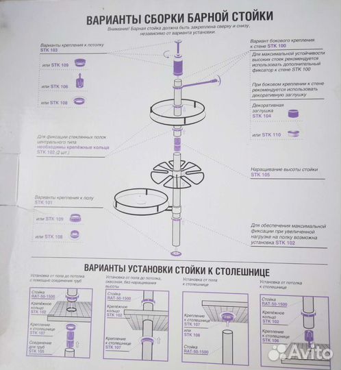 Барная стойка с корзинками для бокалов и фруктов