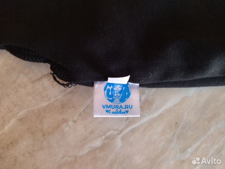 Шапка Валерия Мура однотонная черная, 116