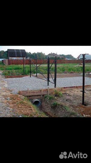 Заезд через канаву на участок