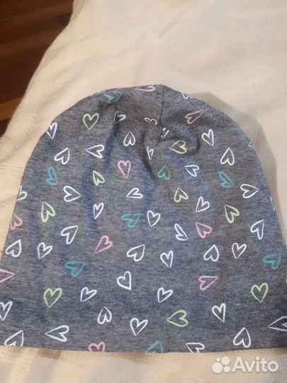 Шапка для девочки б/у 50-52р-р (7-9лет)