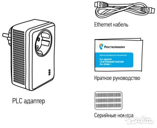PLC адаптер - интернет через сеть 220В