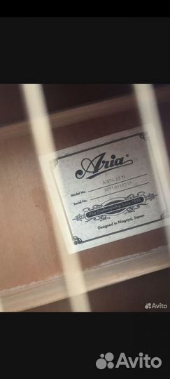 Акустическая гитара aria EST. 1956 AWN-15 N