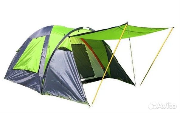 Палатка 3-х местная с тамбуром и 2 входами